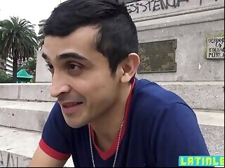  Straight stud picked up by gay latino for some anal fun gay